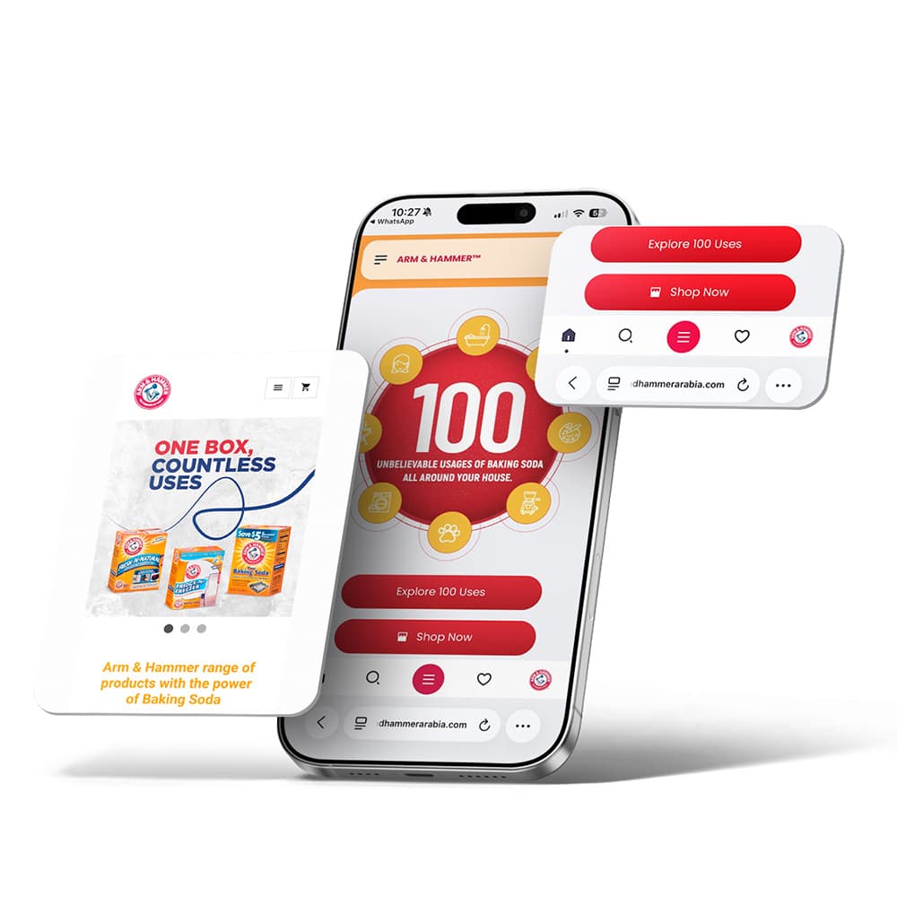 WebApp for Arm & Hammer Arabia